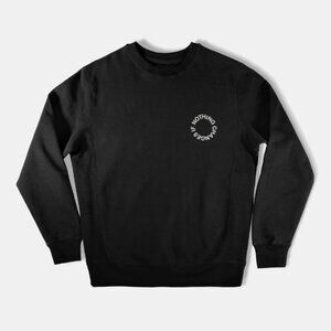 Haerfest NCI Crewneck Sweatshirt Black Nothing Changes if Nothing Changes